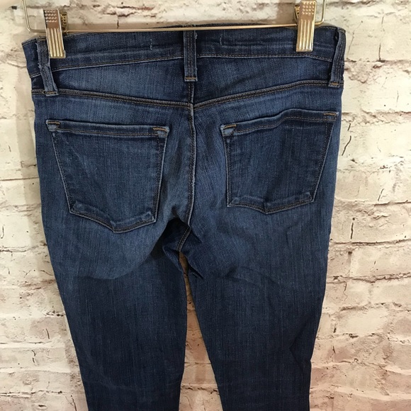 J Brand Heathered Mid Rise Blue Skinny Jeans - Picture 5 of 7